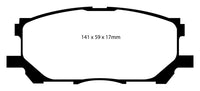 EBC 04-07 Lexus RX330 3.3 Yellowstuff Front Brake Pads - DP41681R