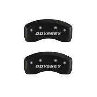 MGP 4 Caliper Covers Engraved Front Honda Engraved Rear Odyssey Red finish silver ch - 20203SODSRD