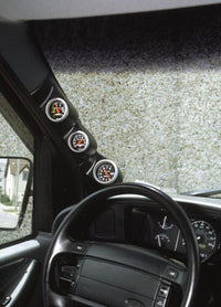 Autometer 92-02 Ford Van 52mm Black Triple Pilillar - 17316