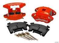 Wilwood D154 Front Caliper Kit - Red 1.62 / 1.62in Piston 1.04in Rotor - 140-12099-R