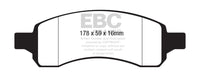 EBC 08+ Chevrolet Traverse 3.6 Greenstuff Front Brake Pads - DP61761/2