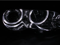 ANZO 2000-2003 BMW 3 Series E46 Projector Headlights w/ Halo Chrome - 121268