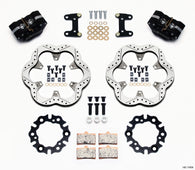 Wilwood GP320 Front Kit Top Mount 10.50in SuperAlloy Vntd Rtr Asph Midget - 140-11809