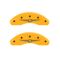 MGP 4 Caliper Covers Engraved F & R Chrysler Wing Yellow Finish Black Char 2008 Chrysler PT Cruiser - 32013SCW1YL