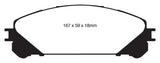 EBC 15+ Lexus NX200t 2.0 Turbo Yellowstuff Front Brake Pads - DP41837R