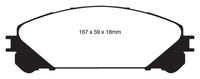 EBC 10+ Lexus RX350 3.5 (Japan) Greenstuff Front Brake Pads - DP61837