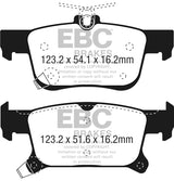 EBC 2016+ Buick Envision 2.0L Turbo Redstuff Rear Brake Pads - DP33069C