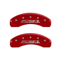 MGP 4 Caliper Covers Engraved Front Corvette C7 Engraved Rear Z51/2015 Yellow finish black ch - 13084SZ51YL