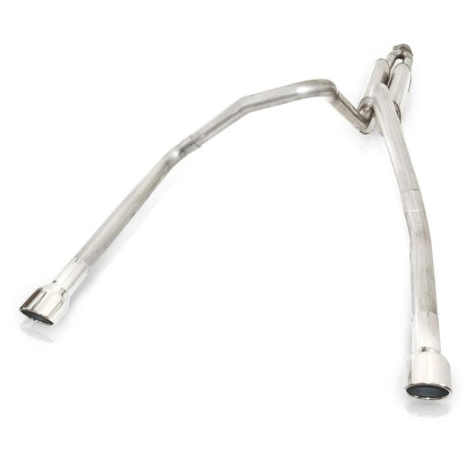 Stainless Works 2006-09 Trailblazer SS 6.0L 2-1/2in S-Tube Exhaust X-Pipe Center Bumper Exit - TBTDLMFCB