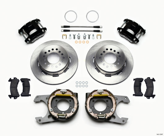 Wilwood D154 P/S Park Brake Kit Jeep Dana 35 2.56 Off 5-lug w/ lines - 140-12567