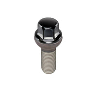 McGard Hex Lug Bolt (Radius Seat) M14X1.5 / 17mm Hex / 35.4mm Shank Length (Box of 50) - Black - 69832BK