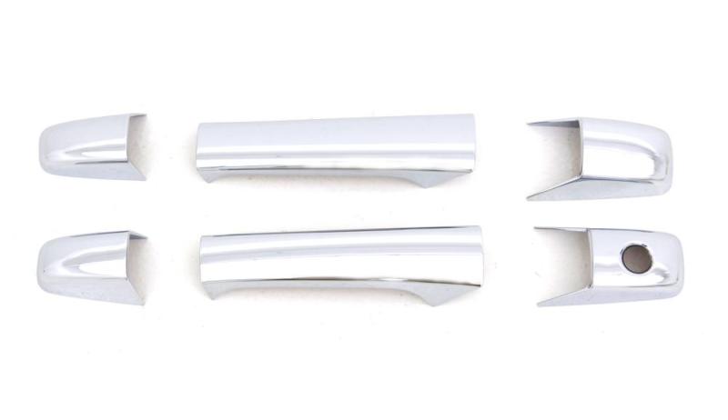 AVS 07-13 Chevy Silverado 1500 Door Handle Covers (2 Door) 4pc Set - Chrome - 685111