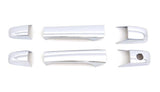 AVS 07-13 Chevy Silverado 1500 Door Handle Covers (2 Door) 4pc Set - Chrome - 685111