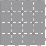 WeatherTech TechFloor 12in x 12in Solid Floor Tile w/ Raised Squares - Grey - 51T1212SS GR