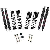 Skyjacker Suspension Lift Kit 2.5in Fr 1.5in Rr w/ Blk Max Shocks 2020 Jeep Gladiator JT - Rubicon - G251RPBLT