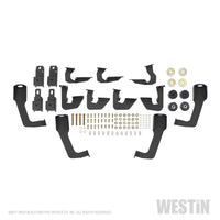 Westin/HDX 07-19 Chevy Silv 2500/3500 Crew (8ft) (Excl Dually) Drop WTW Nerf Step Bars - Blk - 56-534585