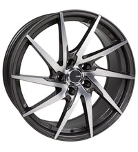 Enkei PW10 18x8 5x114.3 50mm Offset 72.6mm Bore Gunmetal Wheel w/ Machined Spokes Wheel - 500-880-6550GMM