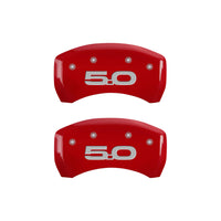 MGP Rear set 2 Caliper Covers Engraved Rear 2015/50 Red finish silver ch - 10203RM52RD