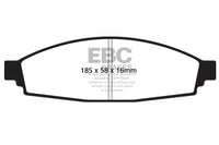 EBC 2003-2006 Lincoln Aviator 4.6L Ultimax2 Front Brake Pads - UD953