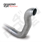 Diamond Eye DWNP 4in TB SGL W/ HX40 FLANGE AL DODGE 5.9L 2500/3500 89-93 2X4 ONLY - 220104