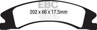 EBC 15+ Cadillac Escalade Ext/Esv 6.2 2WD Greenstuff Front Brake Pads - DP61885