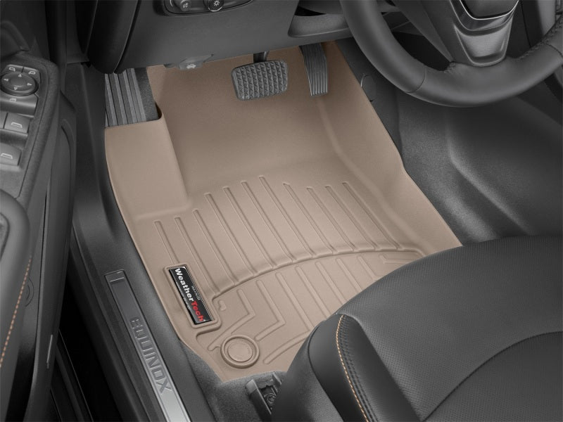 WeatherTech 2019+ Dodge Ram 1500 Crew Cab/Quad Cab w/1st Row Bench Seats Front FloorLiner - Tan - 4514301