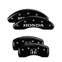 MGP Front set 2 Caliper Covers Engraved Front 2015/Civic Black finish silver ch - 20212FCIVBK