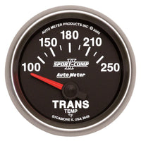 Autometer Sport-Comp II Short Sweep Electronic 100-250 Deg F Transmission Temp Gauge - 3649