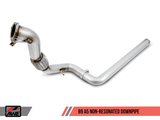 AWE Tuning Audi B9 A5 Track Edition Exhaust Dual Outlet - Chrome Silver Tips (Includes DP) - 3020-32032