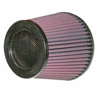 K&N Cone Filter 5in ID 6.5in base 4.5in top 5.625in height carbon fiber look - RP-5113