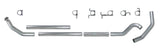 Diamond Eye KIT 4in TB MFLR RPLCMENT PIPE SGL AL: 94-02 DODGE CUMMINS 5.9L - K4212A-RP