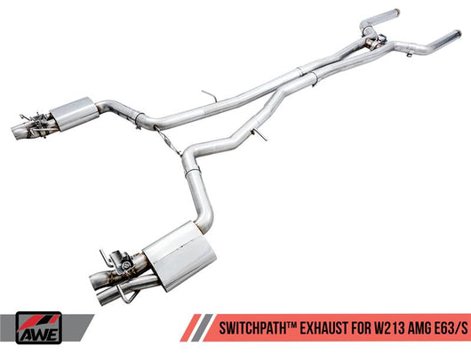 AWE Tuning Mercedes-Benz W213 AMG E63/S Sedan/Wagon SwitchPath Exhaust System - for Non-DPE Cars - 3025-31046