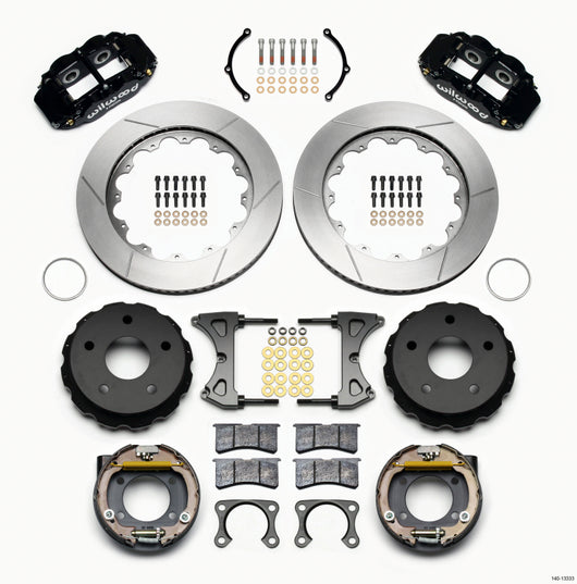 Wilwood Narrow Superlite 4R Rear P-Brk Kit 14.00in Big Ford 2.36in Off Bronco 5 x 5.50 - 140-13333