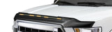 AVS 2007-2018 Jeep Wrangler JK Aeroskin Low Profile Hood Shield w/ Lights - Black - 753060