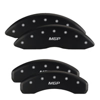 MGP 4 Caliper Covers Engraved F & R 100 Anniversary Red Finish Silver Char 2019 Chevrolet Tahoe - 14234SBANRD