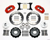 Wilwood Narrow Superlite 6R Front Hub Kit 12.88in Red 79-87 GM G Body - 140-12298-R