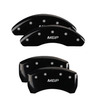 MGP 4 Caliper Covers Engraved Front & Rear MGP Black finish silver ch - 11200SMGPBK