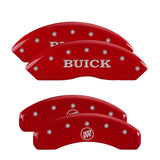 MGP 4 Caliper Covers Engraved Front & Rear MOPAR Red finish silver ch - 42014SMOPRD