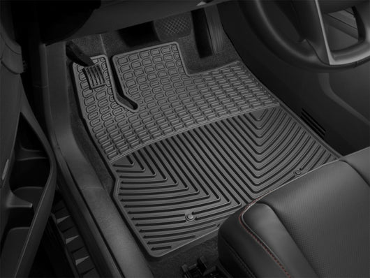 WeatherTech 14+ Chevrolet Silverado Front Rubber Mats - Black - W309