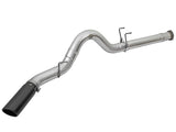 aFe ATLAS 5in DPF-Back Alum Steel Exhaust System w/Black Tip 2017 Ford Diesel Trucks V8-6.7L (td) - 49-03090-B