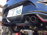 AVO 2016+ Mazda Miata ND MX5 2.0L Dual Twin 2in Rolled Tip Exhaust (Incl 5in Metal Cat Converter) - LNR16AEHAT65T