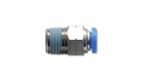 Vibrant Male Straight Pneumatic Vacuum Fitting (1/8in NPT Thread) - for 1/4in (6mm) OD tubing - 2662