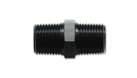 Vibrant 1/2in NPT x 1/2in NPT Straight Union Pipe Adapter Fitting - Aluminum - 10373