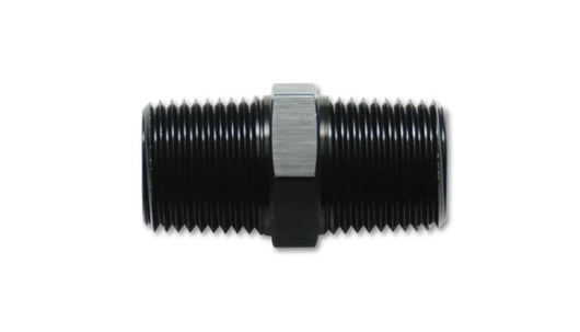 Vibrant 3/8in NPT x 3/8in NPT Straight Union Pipe Adapter Fitting - Aluminum - 10372