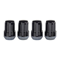 McGard SplineDrive Lug Nut (Cone Seat) M12X1.5 / 1.24in. Length (4-Pack) - Black (Req. Tool) - 65357BK