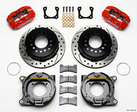 Wilwood Dynapro Low-Profile 11.00in P-Brake Kit Drill-Red Chevy 12 Bolt Spcl 2.81in Offset - 140-11401-DR