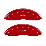 MGP 4 Caliper Covers Engraved Front & Rear MGP Red finish silver ch - 55002SMGPRD