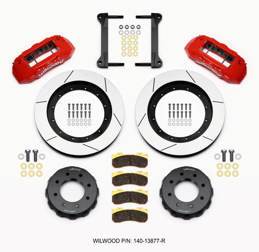 Wilwood TX6R Front Kit 16.00in Red 1999-2010 GM H2 Truck/SUV 2500 - 140-13877-R