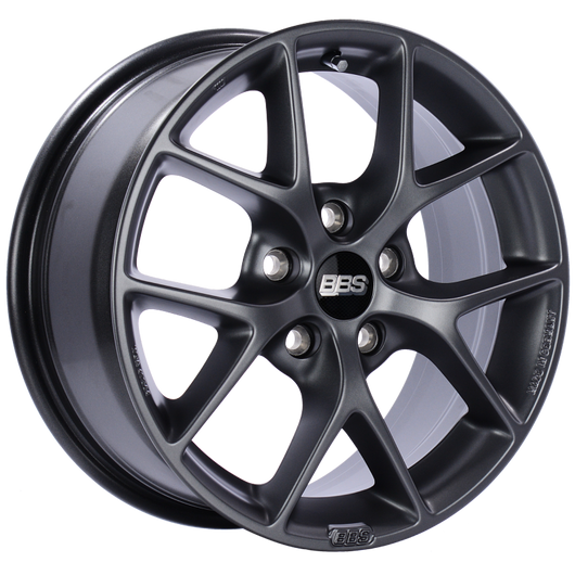 BBS SR 16x7 5x112 ET48 Satin Grey Wheel -82mm PFS/Clip Required - SR011SG