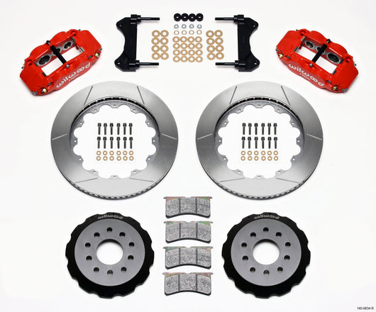 Wilwood Narrow Superlite 6R Front Hat Kit 14.00in Red 98-02 Camaro/Firebird - 140-9834-R